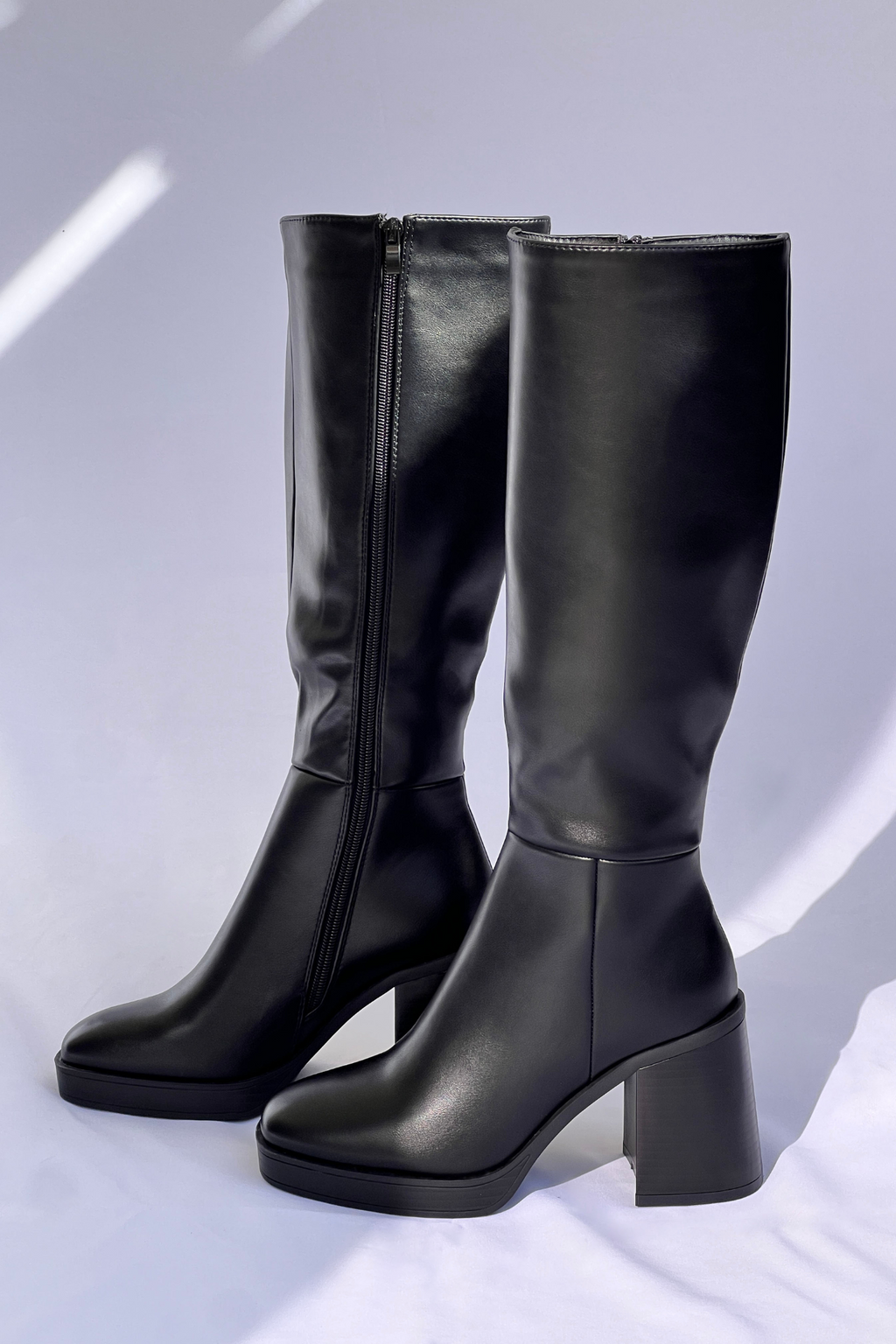 CHLOE BOTTES A TALONS CARRES ET PLATE FORME O MARA SHOES