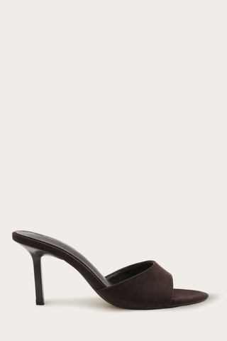 MULES À TALONS SAHLI - MARRON