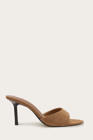 MULES À TALONS SAHLI - CAMEL