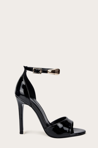 SANDALES À TALONS BIJOUX ORNELLA -NOIR