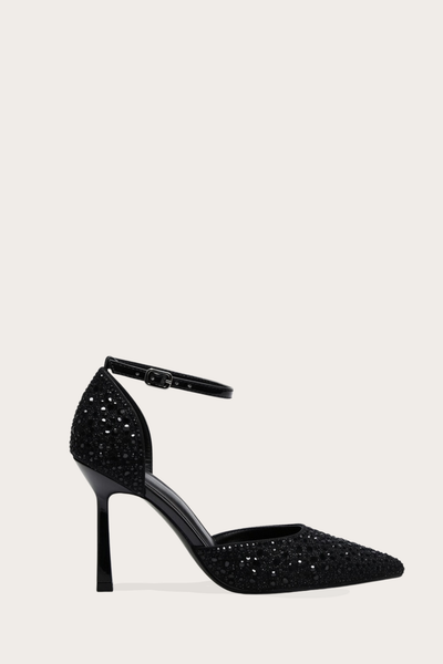 Escarpins à Talons Hauts TAHARI Dannika - Noir, Lanières, Taille 10 - Neuf Avec Boîte