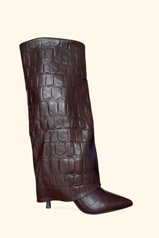 BOTTES REVERS CROCO EMMY - BROWN