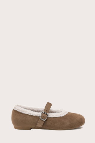 BALLERINES FOURRÉES MABEL - TAUPE