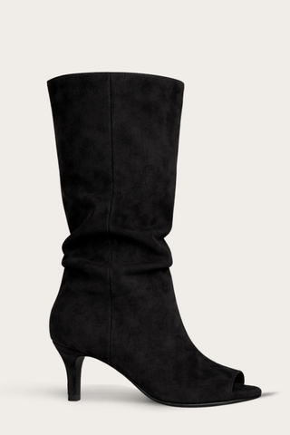 BOTTES OUVERTES CHIARA - SUÉDINE NOIR