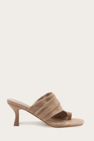 MULES À TALONS HOUDA - TAUPE