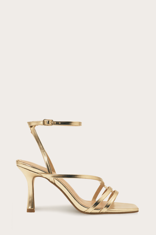 SANDALES À TALONS - GOLD