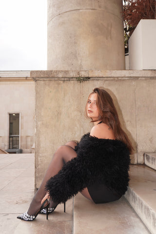 ESCARPINS HOLLY - STRASS NOIR