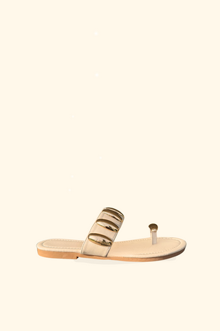 SANDALES PLATES SIERRA - BEIGE