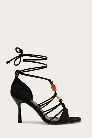 SANDALES À TALONS SAMIA - NOIR