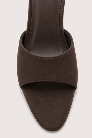 MULES À TALONS SAHLI - MARRON