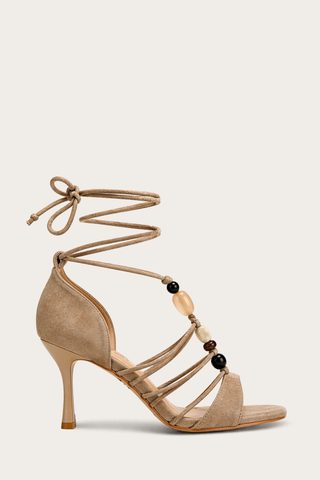 SANDALES À TALONS SAMIA - TAUPE