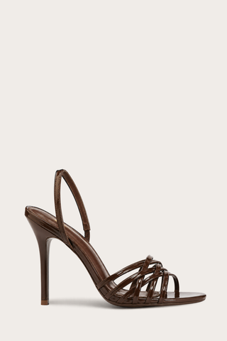 SANDALES À TALONS AVERY - MARRON