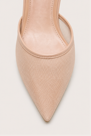 MULES À TALONS INES - NUDE