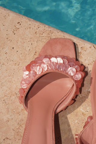 MULES À TALONS VANA - ROSE