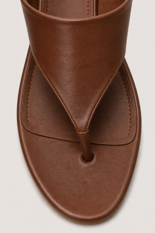 MULES À TALONS COMPENSÉS DALIA - MARRON