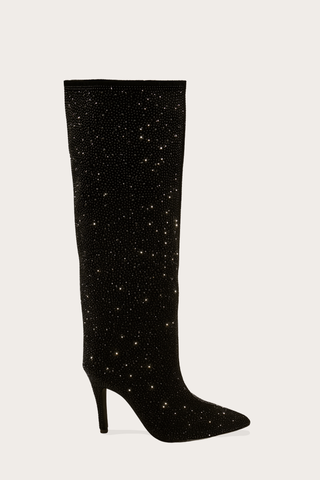 BOTTES À STRASS EMILIA - NOIR