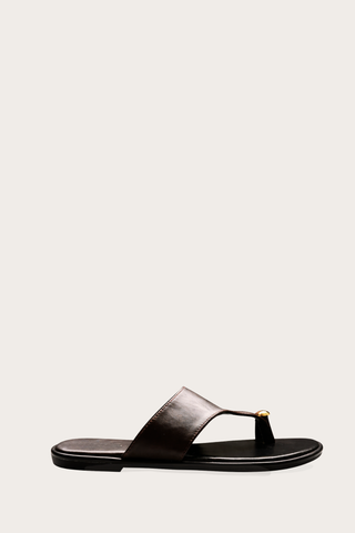 SANDALES PLATES FARAH - MARRON