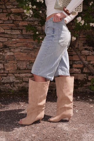 BOTTES OUVERTES CHIARA - TAUPE
