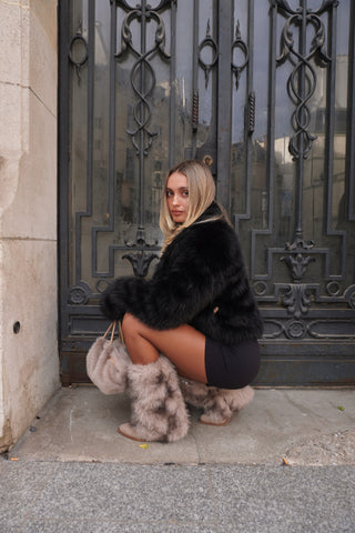 BOTTES FOURRURE IRINA - TAUPE