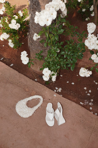 MULES À TALONS COMPENSÉES DALIA - BLANC