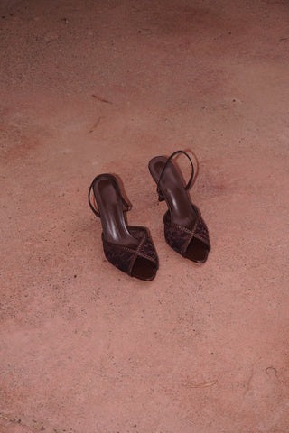 SANDALES À TALONS LIRAYA - BROWN