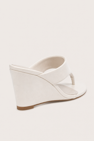 MULES À TALONS COMPENSÉES DALIA - BLANC