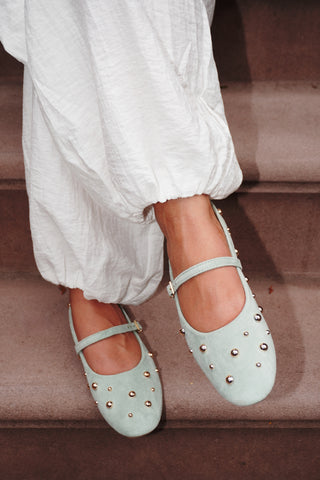 BALLERINES ABIGAIL - VERT CLAIR