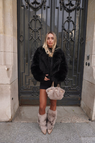 BOTTES FOURRURE IRINA - TAUPE