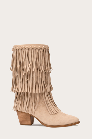 SANTIAGS À FRANGES ARI - TAUPE
