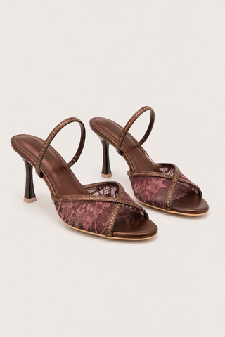 SANDALES À TALONS LIRAYA - BROWN