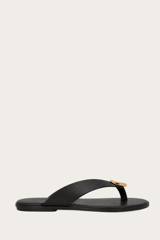 SANDALES PLATES TONGS MEENY - NOIR