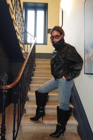 BOTTES APOLLINE - NOIR SIMILI