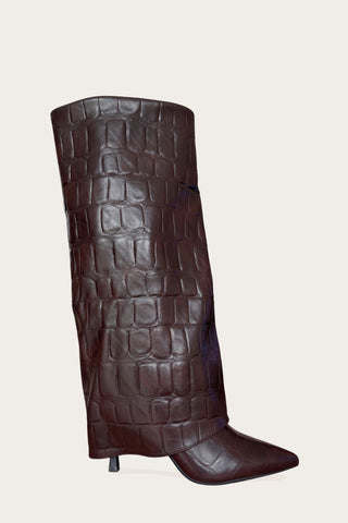 BOTTES REVERS CROCO EMMY - BROWN